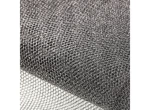 4058896356844 - Netzgewebe Metallic schwarz silber