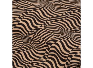 4058896358800 - Leinenstoff Zebra braun schwarz 4058896358800 - Leinenstoff Zebra braun schwarz