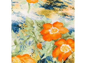 4058896361831 - Baumwoll-Viskose-Mix Blumen orange-color