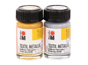 4058896363040 - Stoffmalfarben-Set Metallic 2x 15 ml