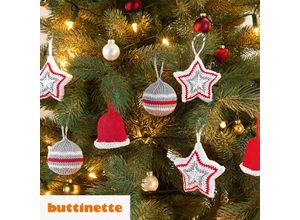 4058896364948 - Strickanleitung – Christbaumschmuck-Set aus Woll Butt Camilla