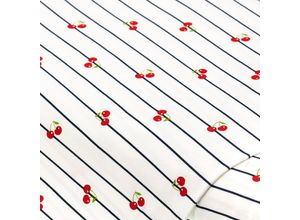 4058896369547 - Baumwolljersey Kirschen mit Elasthan weiß-color