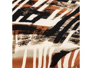 4058896372110 - Elastik-Jersey Grafisch mit Peach-Finish braun-color