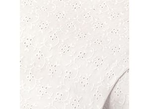 4058896372738 - Baumwoll-Batist Blumen mit Lochstickerei weiß