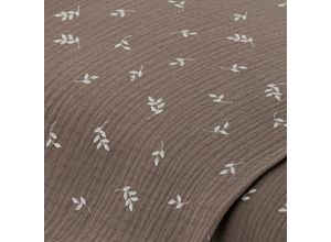 4058896380986 - Musselin Doppel-Gaze Zweige taupe
