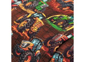 4058896382188 - Digitaldruck-Sweat Traktor braun-color