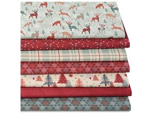 4058896388128 - Patchwork- und Quiltpaket Hirsche Patch petrol-color