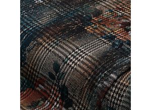 4058896391562 - Romanit-Jersey Karo & Blume braun-color