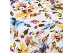 4058896392316 - Musselin Doppel-Gaze Digitaldruck Blumen weiß-color