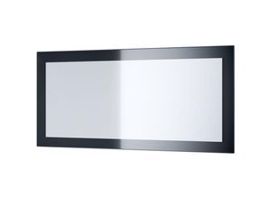 4058905015830 - Wandspiegel Rechteckiger Spiegel Lima V1 89 cm für Flur Garderobe Wohnzimmer - Schwarz Hochglanz - Schwarz Hochglanz - Vladon