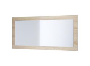 4058905015922 - Wandspiegel Rechteckiger Spiegel Lima V1 89 cm für Flur Garderobe Wohnzimmer - Eiche sägerau - Eiche sägerau