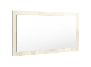 4058905015984 - Wandspiegel Rechteckiger Spiegel Lima V2 110 cm für Flur Garderobe Wohnzimmer - Creme Hochglanz - Creme Hochglanz