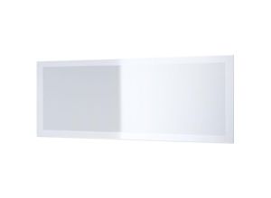 4058905016066 - Wandspiegel Rechteckiger Spiegel Lima V3 139 cm für Flur Garderobe Wohnzimmer - Weiß Hochglanz - Weiß Hochglanz - Vladon