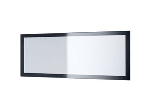 4058905016073 - Wandspiegel Rechteckiger Spiegel Lima V3 139 cm für Flur Garderobe Wohnzimmer - Schwarz Hochglanz - Schwarz Hochglanz - Vladon