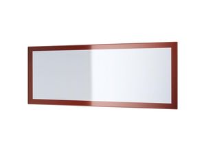 4058905016080 - Wandspiegel Spiegel Lima Flur Diele Hochglanz Naturfarben - Bordeaux Hochglanz 139 x 55 cm - Bordeaux Hochglanz 139 x 55 cm - Vladon