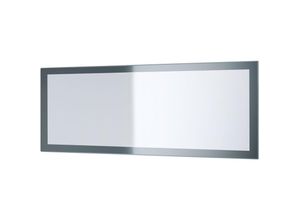 4058905016134 - Wandspiegel Rechteckiger Spiegel Lima V3 139 cm für Flur Garderobe Wohnzimmer - Grau Hochglanz - Grau Hochglanz - Vladon