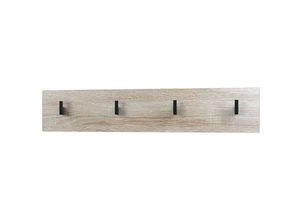 4058905069628 - Wandgarderobe Garderobenleiste Wandpaneel Linea V2 - Hochglanz oder Naturtöne - Eiche sägerau - Eiche sägerau - Vladon