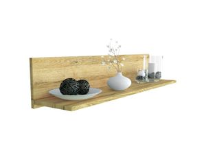 4058905071010 - Wandregal Wandpaneel Hängeregal Wandboard Regal Ablage Dekoregal Skadu Hochglanz - Eiche Natur - Eiche Natur - Vladon