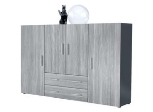 4058905249129 - Highboard Sideboard Kommode Anrichte Wohnzimmer Möbel Nora in Anthrazit matt - Türen in Avola-Anthrazit - Türen in Avola-Anthrazit - Vladon