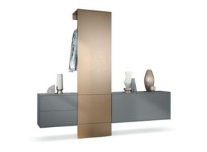 4058905259111 - Garderobenset Flur Garderobe Diele Paneel Möbel Carlton Set 1 in Anthrazit - Paneel in Bronze Optik - Paneel in Bronze Optik - Vladon