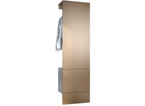 4058905259838 - Garderobenset Flur Garderobe Diele Paneel Möbel Carlton Set 5 in Anthrazit - Paneel in Bronze Optik - Paneel in Bronze Optik - Vladon