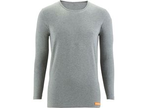 4058940270461 - bruno banani Warm Up Unterhemd atmungsaktiv weich für Herren grau M