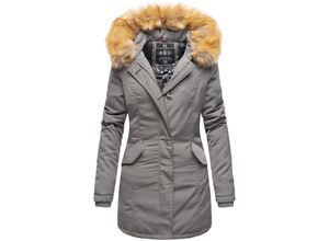 4059072095830 - MARIKOO Damen edler Wintermantel Parka mit Kunstfellkapuze Karmaa