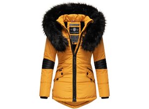 4059072126688 - NAVAHOO Damen Winterjacke edle Steppjacke mit Schwarzem Kunstpelzkragen Nirvana