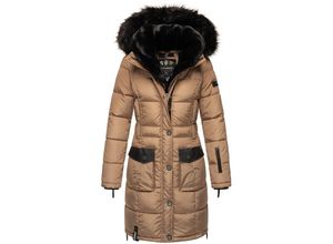 4059072129719 - NAVAHOO Damen Stylischer Steppmantel Winter Parka mit edlem Fellimitat Sinja