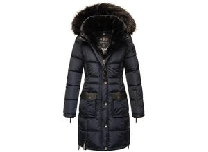 4059072129955 - NAVAHOO Damen Stylischer Steppmantel Winter Parka mit edlem Fellimitat Sinja