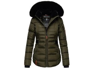 4059072130432 - NAVAHOO Damen edler Winterjacke Kurzmantel mit abnehmbarem Kunstfellkragen Melikaa