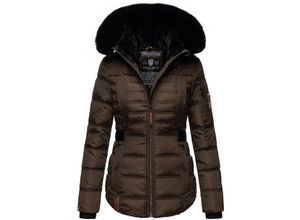 4059072130500 - NAVAHOO Damen edler Winterjacke Kurzmantel mit abnehmbarem Kunstfellkragen Melikaa