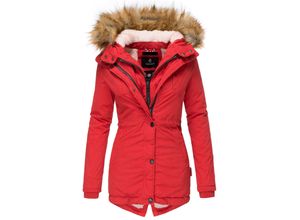 4059072203914 - MARIKOO Damen Edler Wintermantel Winterparka mit Kunstfellkapuze Akira