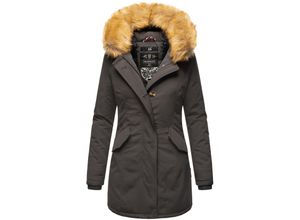 4059072314870 - MARIKOO Damen edler Wintermantel Parka mit Kunstfellkapuze Karmaa