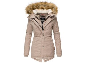 4059072315716 - MARIKOO Damen Edler Wintermantel Winterparka mit Kunstfellkapuze Akira