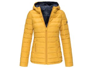 4059072316683 - MARIKOO Damen modische Steppjacke Übergangsjacke mit großer Kapuze Lucy