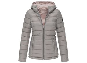 4059072316874 - MARIKOO Damen modische Steppjacke Übergangsjacke mit großer Kapuze Lucy