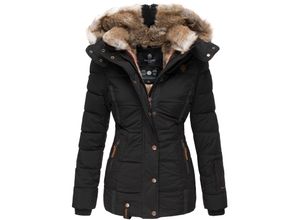 4059072318007 - MARIKOO Damen Stylischer Winterjacke Steppjacke Mit Großer Kapuze Nekoo