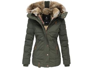 4059072318120 - MARIKOO Damen Stylischer Winterjacke Steppjacke Mit Großer Kapuze Nekoo