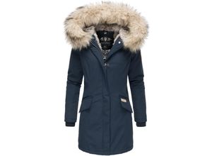 4059072320185 - NAVAHOO Damen stylischer Wintermantel Winterparka mit Kunstfell-Kapuze Cristial