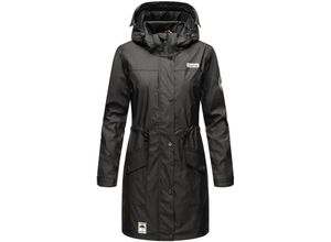 4059072341913 - NAVAHOO Damen Outdoorjacke modischer Outdoor Regenmantel Deike