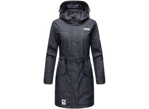 4059072342163 - NAVAHOO Damen Outdoorjacke modischer Outdoor Regenmantel Deike