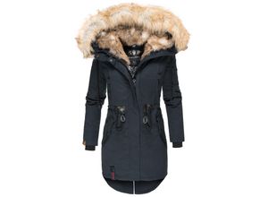 4059072360846 - NAVAHOO Damen stylischer Wintermantel Winterparka mit Kunstfell-Kapuze Bombii