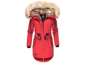 4059072360952 - NAVAHOO Damen stylischer Wintermantel Winterparka mit Kunstfell-Kapuze Bombii