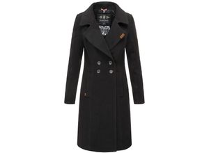 4059072361324 - NAVAHOO Damen Designer Wintermantel Trenchcoat in Wollmantel-Optik Wooly