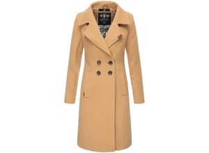 4059072361461 - NAVAHOO Damen Designer Wintermantel Trenchcoat in Wollmantel-Optik Wooly