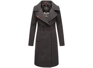 4059072361508 - NAVAHOO Damen Designer Wintermantel Trenchcoat in Wollmantel-Optik Wooly