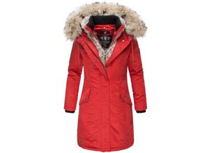 4059072361850 - NAVAHOO Damen Warmer Wintermantel Winterparka mit Kunstfell-Kapuze Daylight