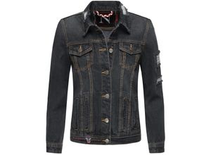 4059072406131 - NAVAHOO Damen Jacke Übergangsjacke Jeans Frühling Destroyed Jeansjacke Pamuyaa