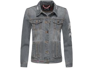 4059072406315 - NAVAHOO Damen Jacke Übergangsjacke Jeans Frühling Destroyed Jeansjacke Pamuyaa